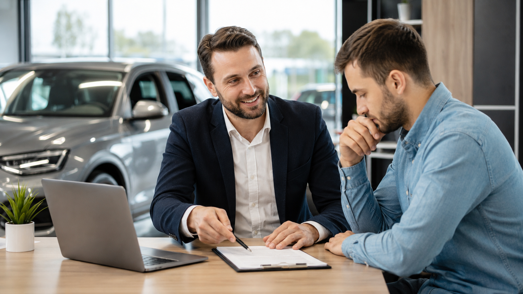 Client ROC Auto Vâlcea care a ales o mașină în rate