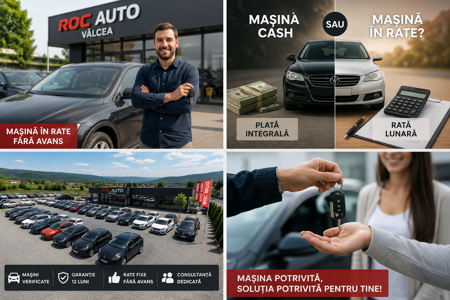 Verificare rapidă pentru mașină în rate fără avans la ROC Auto